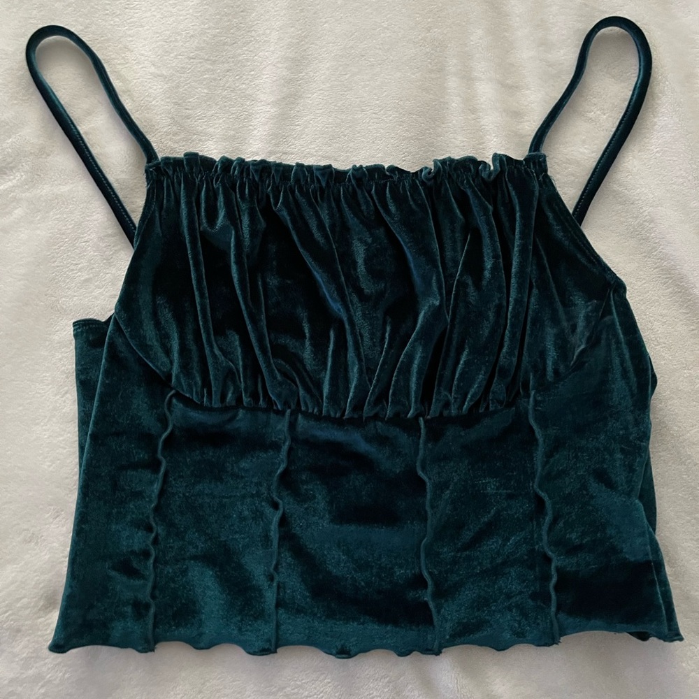 Velvety teal Shein top 2X